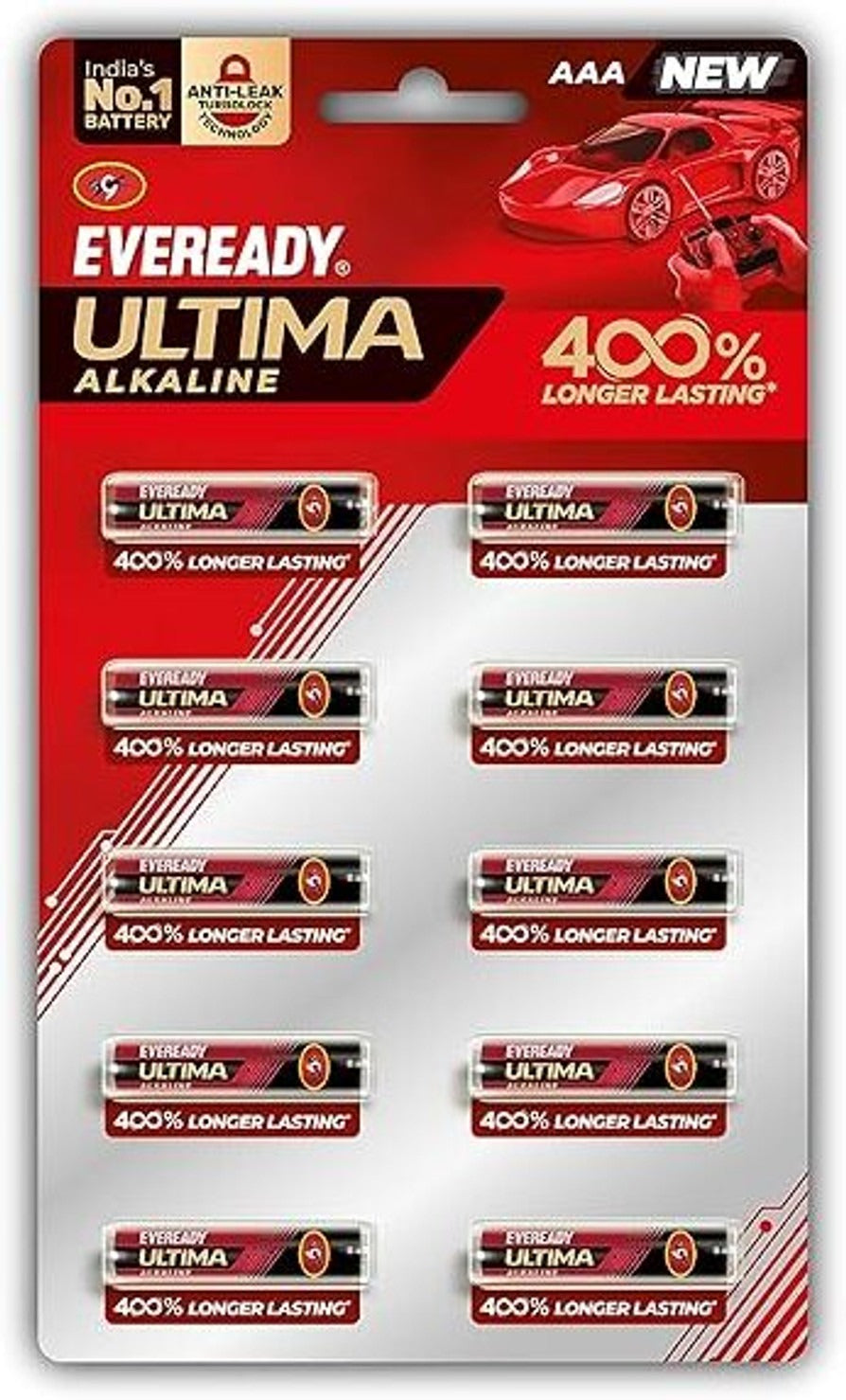AAA Alkaline Battery 1.5V Pack of 10 – Long-Lasting High-Drain Cells with Anti-Leak Design & 10-Year Shelf Life for Toys, Remotes & Wireless Mouse