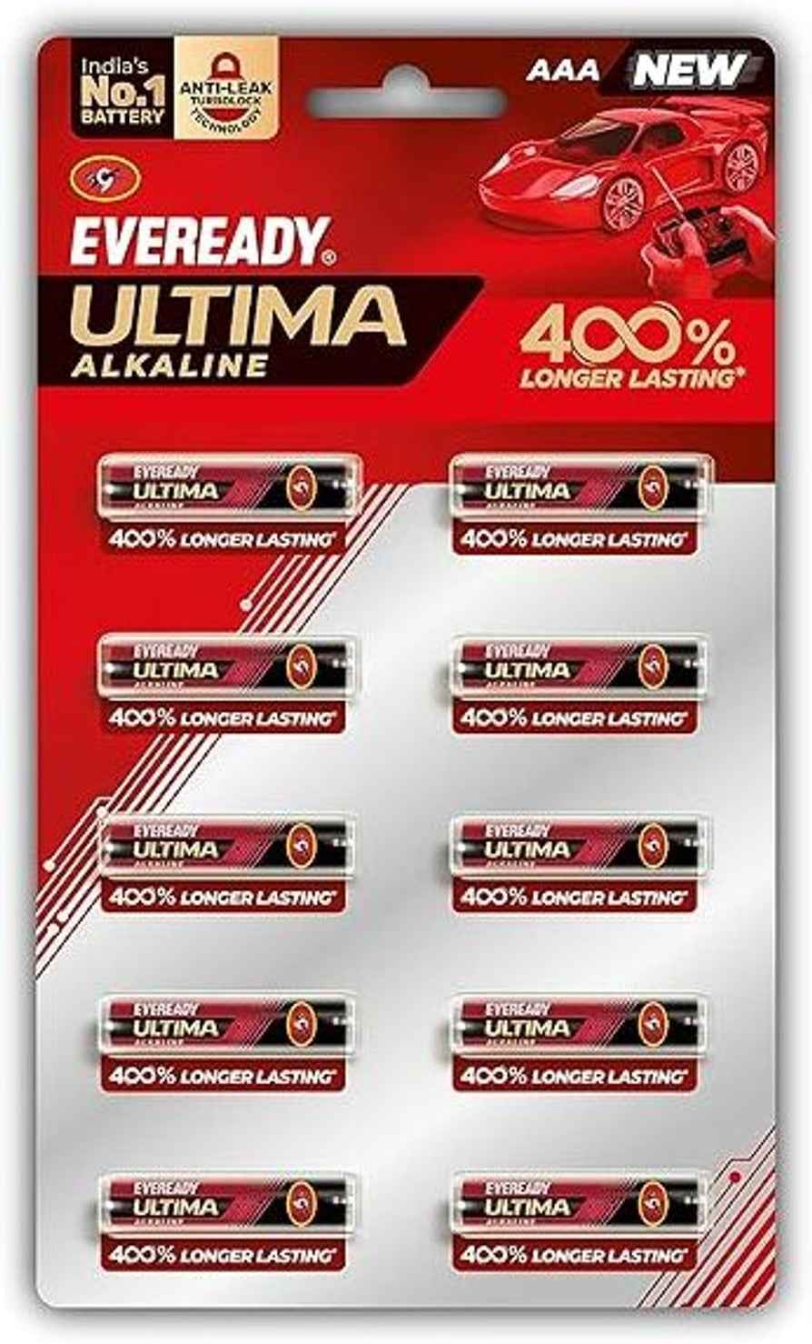 AAA Alkaline Battery 1.5V Pack of 10 – Long-Lasting High-Drain Cells with Anti-Leak Design & 10-Year Shelf Life for Toys, Remotes & Wireless Mouse