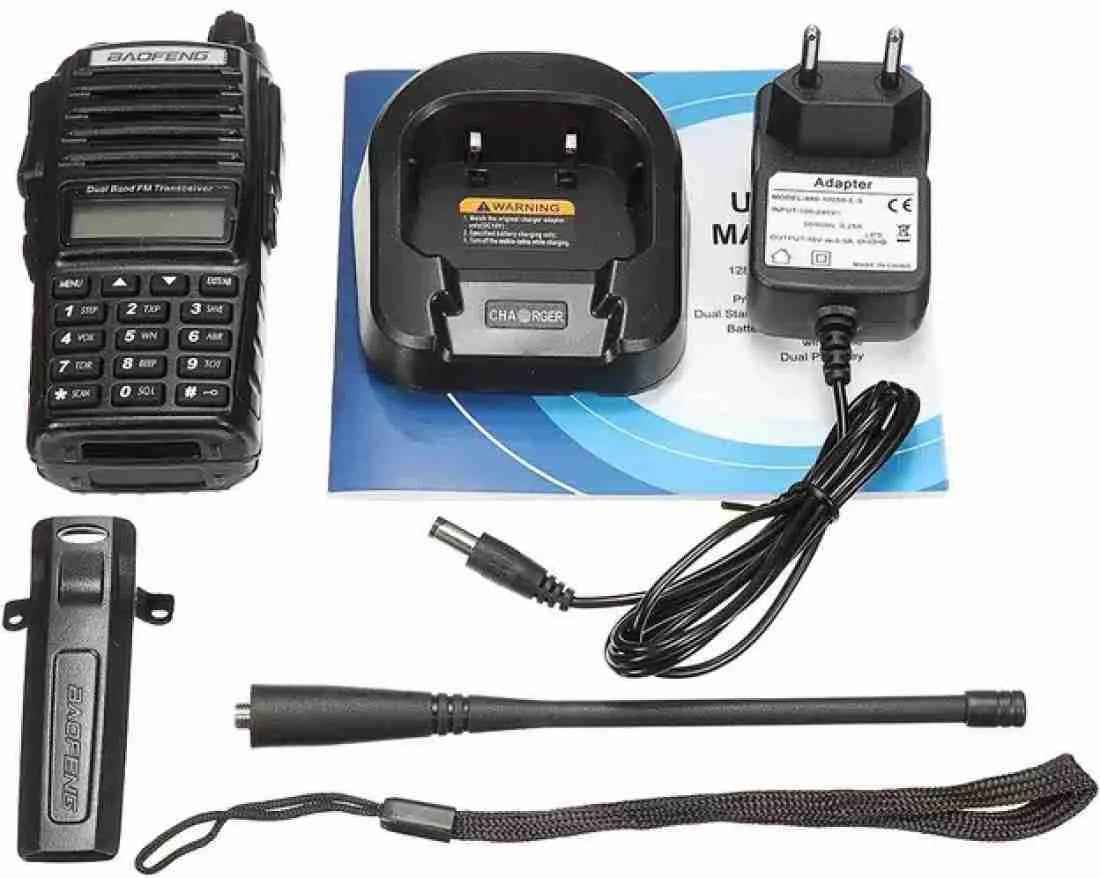 Baofeng Dual PTT/Dual Band FM Radio UV-82 – Set of 2, 5W VHF/UHF Handheld Two-Way Radios
