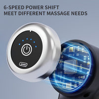 Title: Massage Gun FG23 9-in-1 Deep Tissue Percussion Massager – Cordless Full Body Muscle Recovery Gun with 9 Interchangeable Heads, 6 Speed Levels & Dual Battery for Neck, Back, Legs & Feet