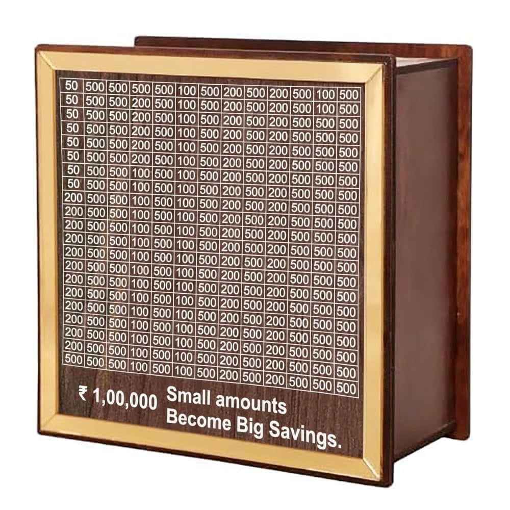 Wooden Money Saving Box