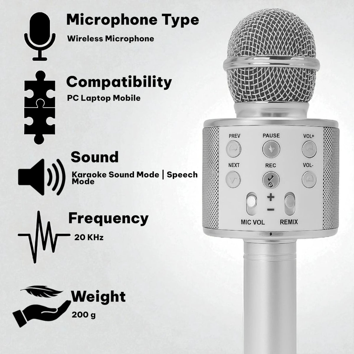 Karaoke Wireless Microphone